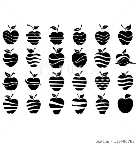 Icon bundle logo vector apple 119496765