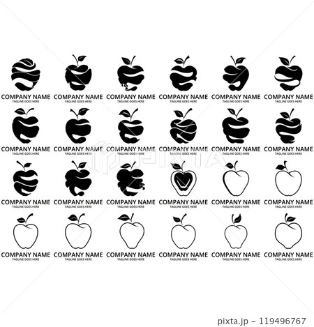 Icon bundle logo vector apple 119496767