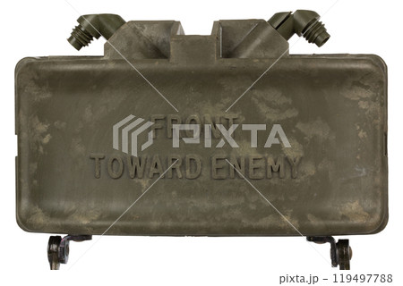 M18 Claymore mine is a directional anti-personnel mine developed for the United States Armed Forces. 119497788