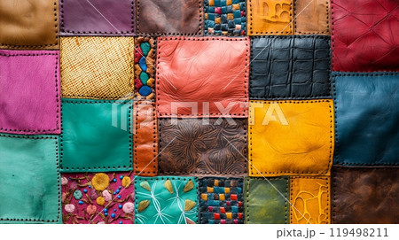 india leather background patchwork india leather background patchwork 119498211
