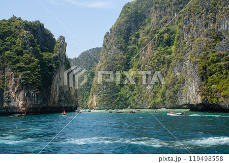 Island from Thale Waek, Koh Phi Phi Islands. Island from Thale Waek, Koh Phi Phi Islands. 119498558