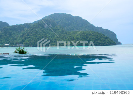 Views from infinity pool in Koh Phi Phi Islands. 119498566