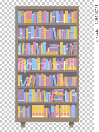 一個高高的書架，可以放很多書 119498771
