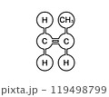 propylene molecular icon 119498799