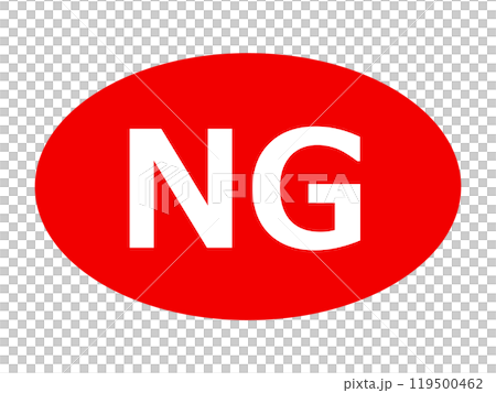 NG mark icon NG mark icon 119500462