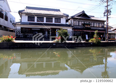 水郷柳川　お堀をめぐる散策コースの景観 119500662