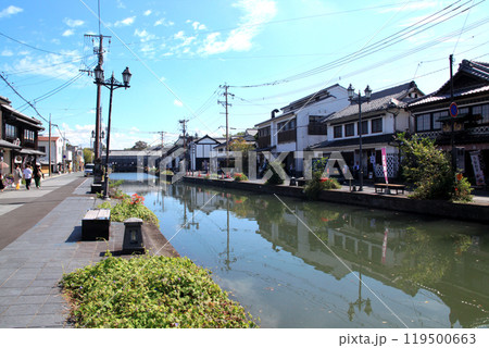 水郷柳川　お堀をめぐる散策コースの景観 119500663