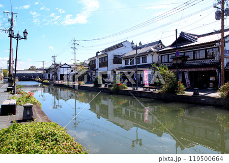 水郷柳川　お堀をめぐる散策コースの景観 119500664