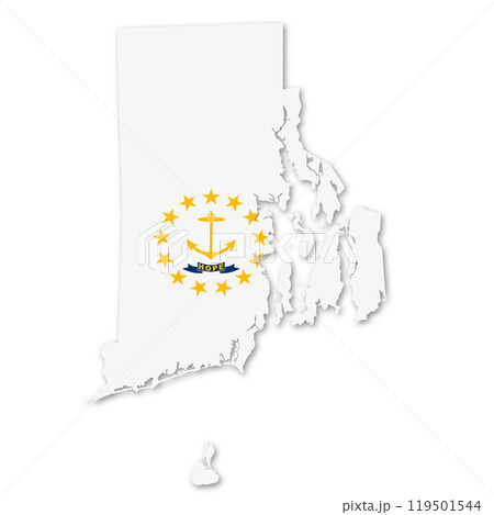 Rhode Island State Flag Map Rhode Island State Flag Map 119501544