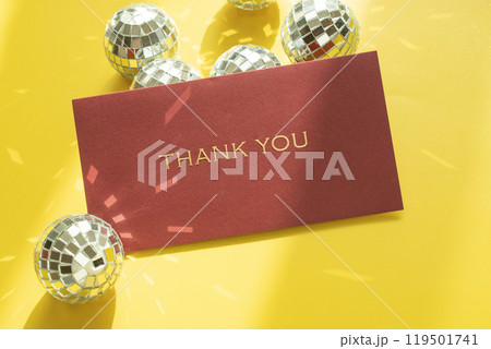 Christmas decorations and thank you card Christmas decorations and thank you card 119501741