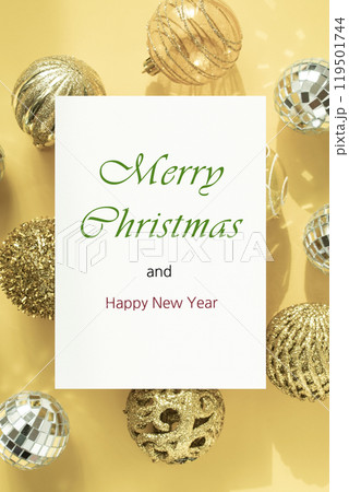 Christmas decorations and thank you card Christmas decorations and thank you card 119501744