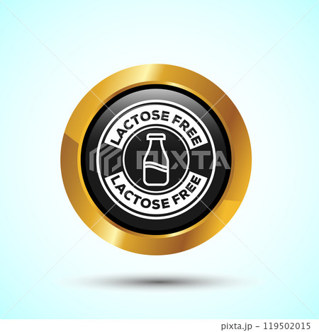 Lactose Free Icon Design Illustration, Healthy Food Concept Lactose Free Icon Design Illustration, Healthy Food Concept 119502015