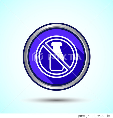 Lactose Free Icon Design Illustration, Healthy Food Concept 119502016