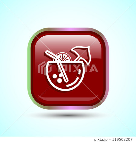 Tropical Drink Icon Design Illustration, Icon For Apps and Websites Tropical Drink Icon Design Illustration, Icon For Apps and Websites 119502207