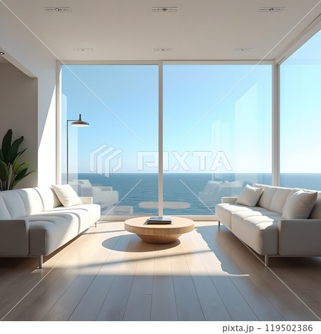 お洒落なミーティングルーム/ラウンジ 119502386