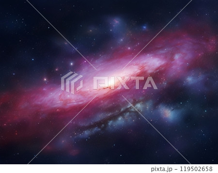 幻想的な銀河の背景 119502658