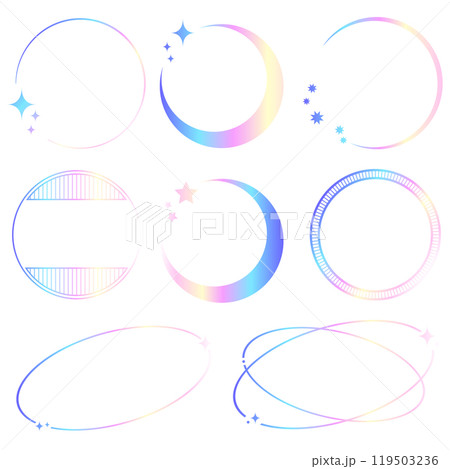 フレーム素材セット_ホログラム フレーム素材セット_ホログラム 119503236