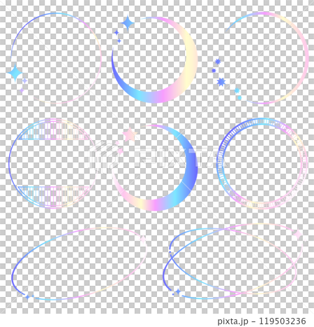 フレーム素材セット_ホログラム フレーム素材セット_ホログラム 119503236