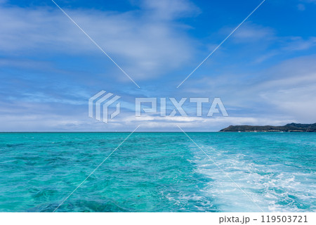 Sailing on Turquoise Waters, Ile aux Cerfs, Mauritius. Sailing on Turquoise Waters, Ile aux Cerfs, Mauritius. 119503721