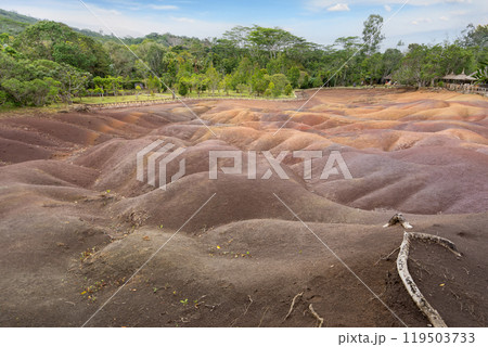 Nature's Color Palette: The Seven Colors of the Earth in Mauritius. Nature's Color Palette: The Seven Colors of the Earth in Mauritius. 119503733