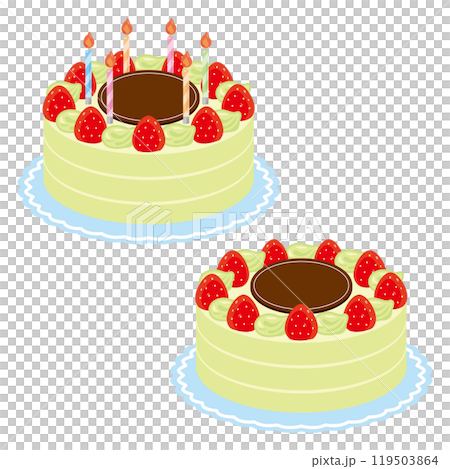 Matcha decoration cake set 119503864