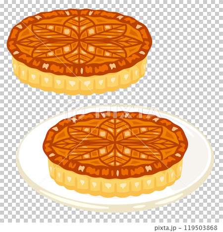 Galette des roissettes on a plate 119503868