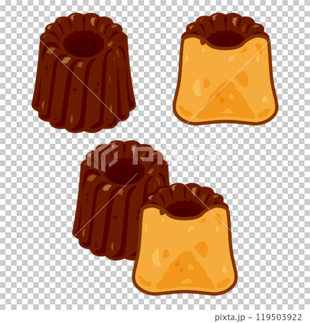 Simple canelé set 119503922
