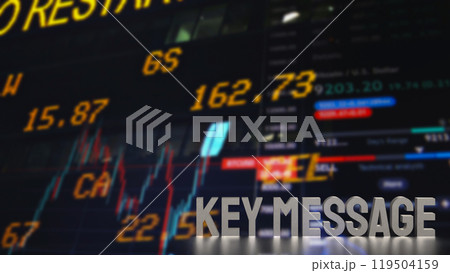 The  text  key message on Business Background  3d rendering. 119504159