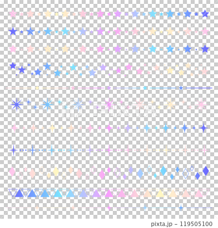 フレーム素材セット_ホログラム 119505100