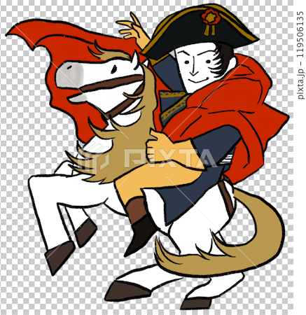 ナポレオンのイラストカット 119506135