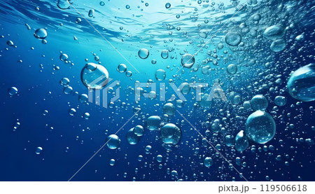 《AI画像》背景素材 水の中イメージ 119506618
