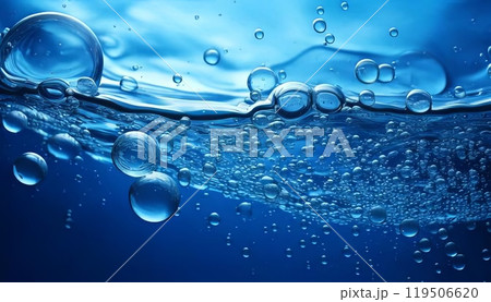 《AI画像》背景素材 水の中イメージ 119506620