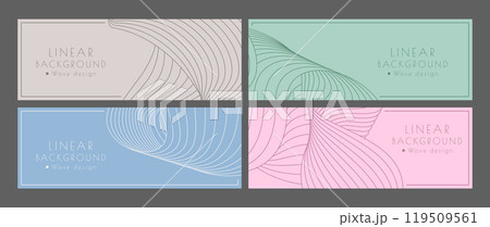 A pattern of wavy lines. Luxurious abstract background. Interior design, wallpaper, textures, textiles. The option of packaging, banners and creative design ideas 119509561