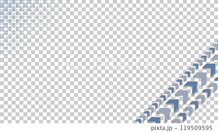 右下角帶有箭頭的插圖，白色背景 119509595