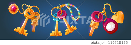 Key bunch with cute pendant 119510136