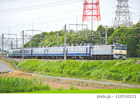 高崎線　本庄ー岡部　JR東日本　EF60-19＋12系（高崎）　ELみなかみ 119510221