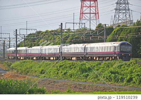 高崎線　本庄ー岡部　JR東日本　485系　TG01編成（高崎）　華 119510239