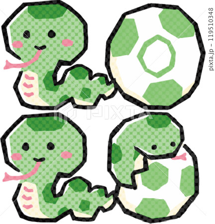 年賀2025 巳年 巳 手描き 蛇 へび かわいい イラスト素材 年賀2025 巳年 巳 手描き 蛇 へび かわいい イラスト素材 119510348