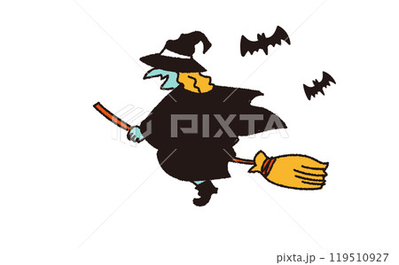 かわいいハロウィンモンスターのイラスト 119510927