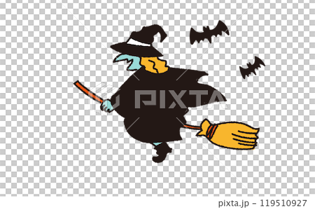 かわいいハロウィンモンスターのイラスト 119510927