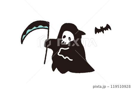 かわいいハロウィンモンスターのイラスト 119510928