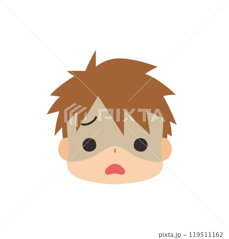 怯える可愛い小さな男の子の絵文字イラスト アイコン 顔 表情 白背景 ベクター 怯える可愛い小さな男の子の絵文字イラスト アイコン 顔 表情 白背景 ベクター 119511162