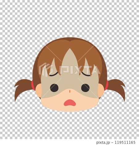 怯える可愛い小さな女の子の絵文字イラスト アイコン 顔 表情 白背景 ベクター 怯える可愛い小さな女の子の絵文字イラスト アイコン 顔 表情 白背景 ベクター 119511165
