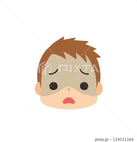 怯える可愛い小さな男の子の絵文字イラスト アイコン 顔 表情 白背景 ベクター 怯える可愛い小さな男の子の絵文字イラスト アイコン 顔 表情 白背景 ベクター 119511168