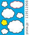 モクモクした雲みたいな吹き出し 119511908