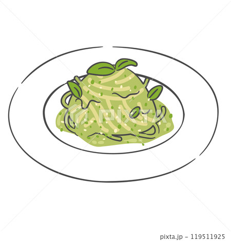 A drawing of Basil Spaghetti A drawing of Basil Spaghetti 119511925
