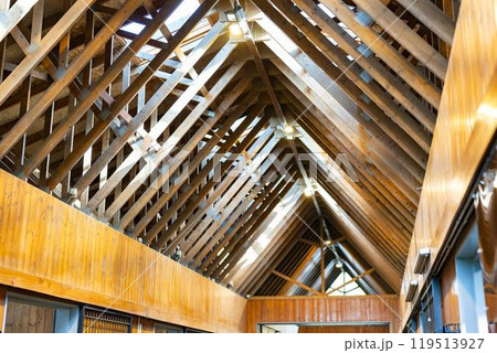 競走馬の牧場　屋根　北海道 119513927