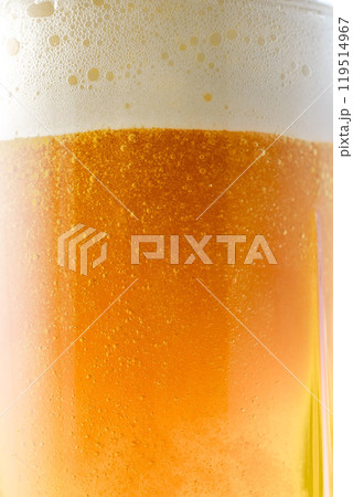 グラスに注いだ冷えた美味しいビール グラスに注いだ冷えた美味しいビール 119514967