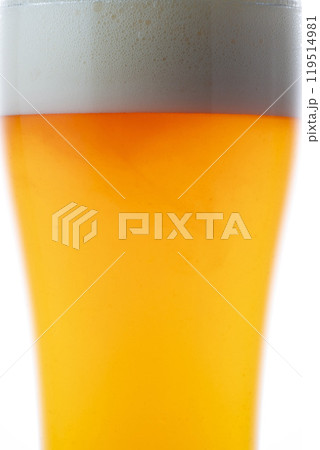 グラスに注いだ冷えた美味しいビール グラスに注いだ冷えた美味しいビール 119514981