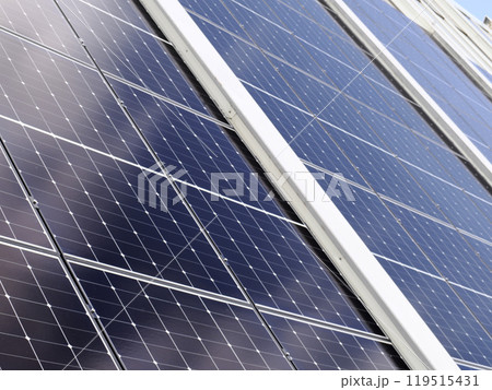 solar panels detail close up 119515431